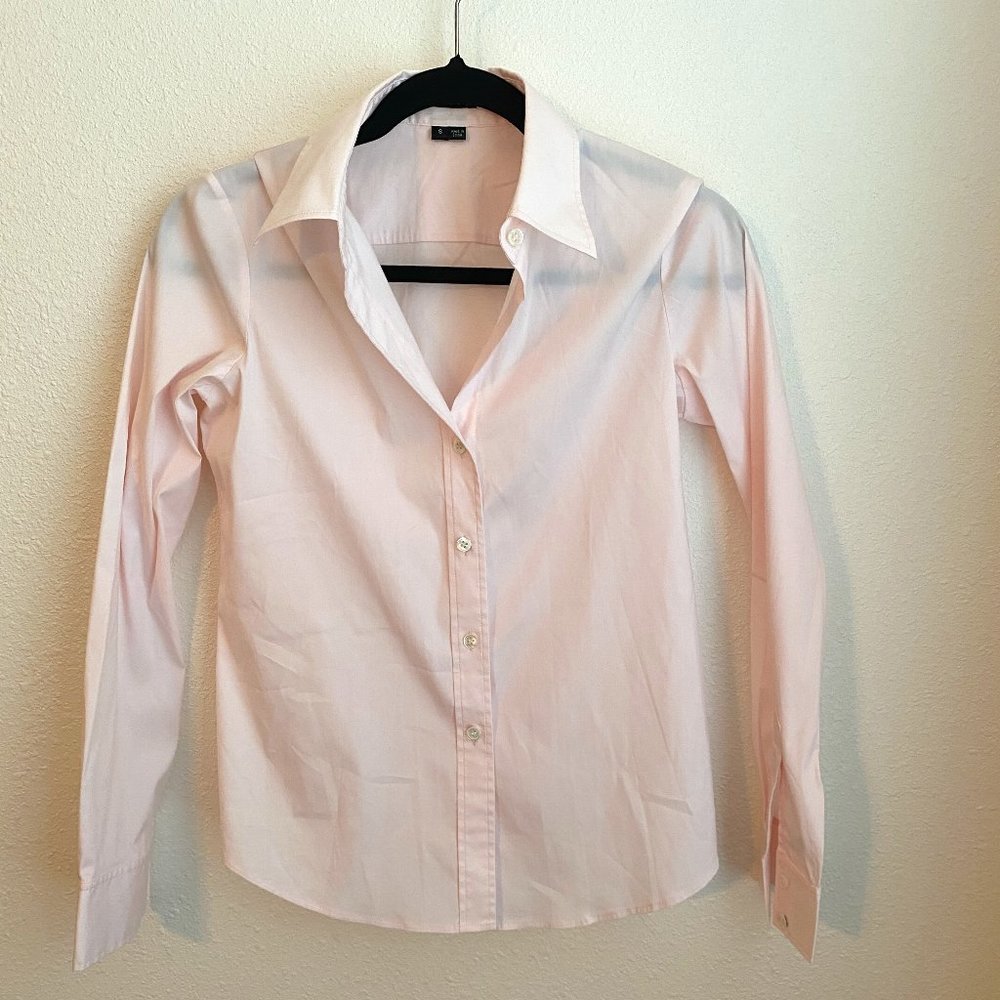 Theory Women's Button Down Shirt | Pink | Small